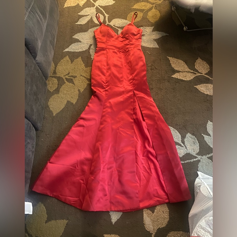 Red gown